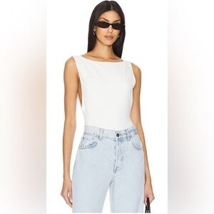 NWT Free People Ivory Sleeveless Bodysuit Size XS